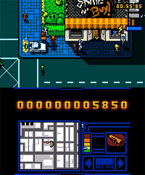 Retro City Rampage was played on the Nintendo 3DS with review code