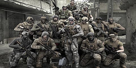 Metal Gear Solid 4 MGS4 Group Shot